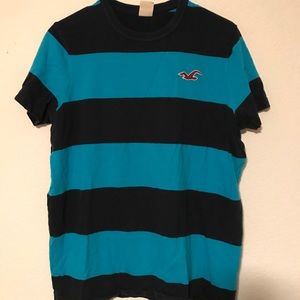 Blue Striped Hollister Shirt